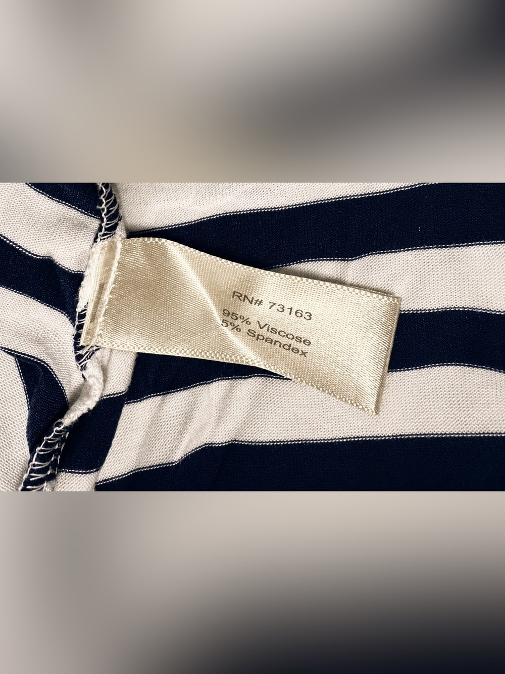 BOSTON PROPER Navy & White Striped Sleeveless V-Neck Knit Tank Dress NWOTs - Picture 9 of 10